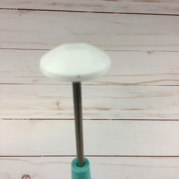 Vintage Food Nut Chopper Turquoise Teal Steel Federal Glass Housewares Manual - Picture 8 of 8